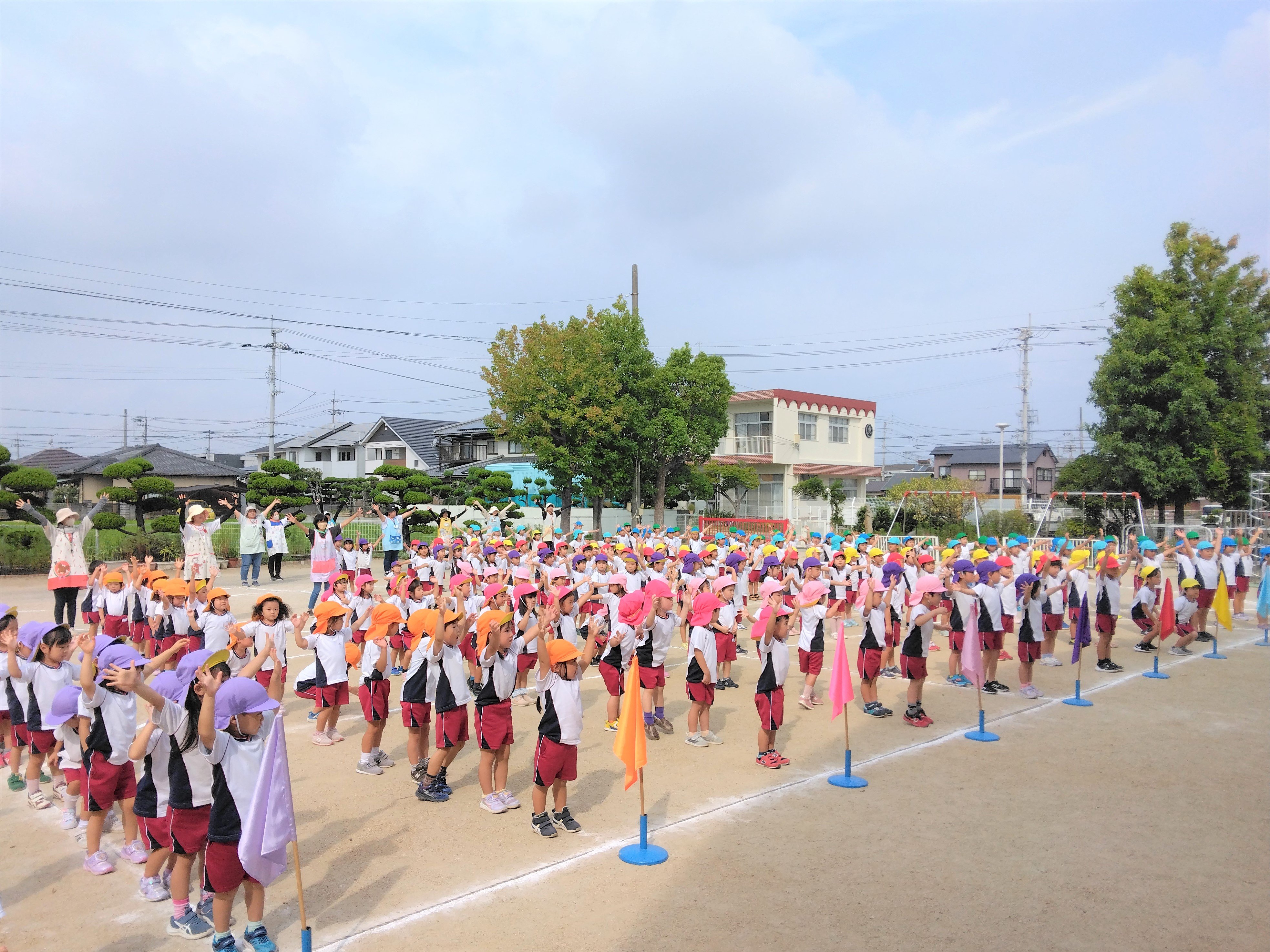 みんなで運動会の練習をしたよ | ようちえん日記 | 丸亀城南虎岳幼稚園 | 学校法人 丸亀虎岳学園